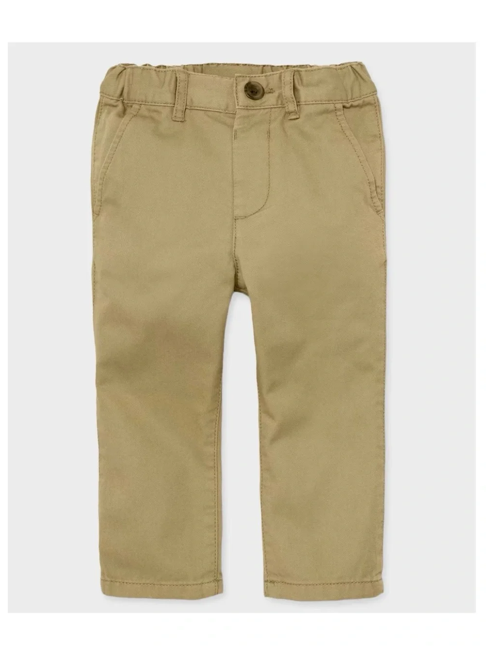 The Children’s Place Toddler Boys Stretch Skinny Chino Pants - Flax/Khaki - 4T